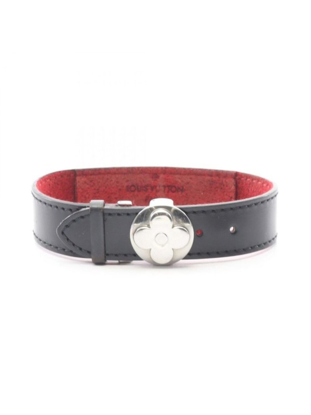 Louis Vuitton Bracelet Luck Leather Stainless Steel